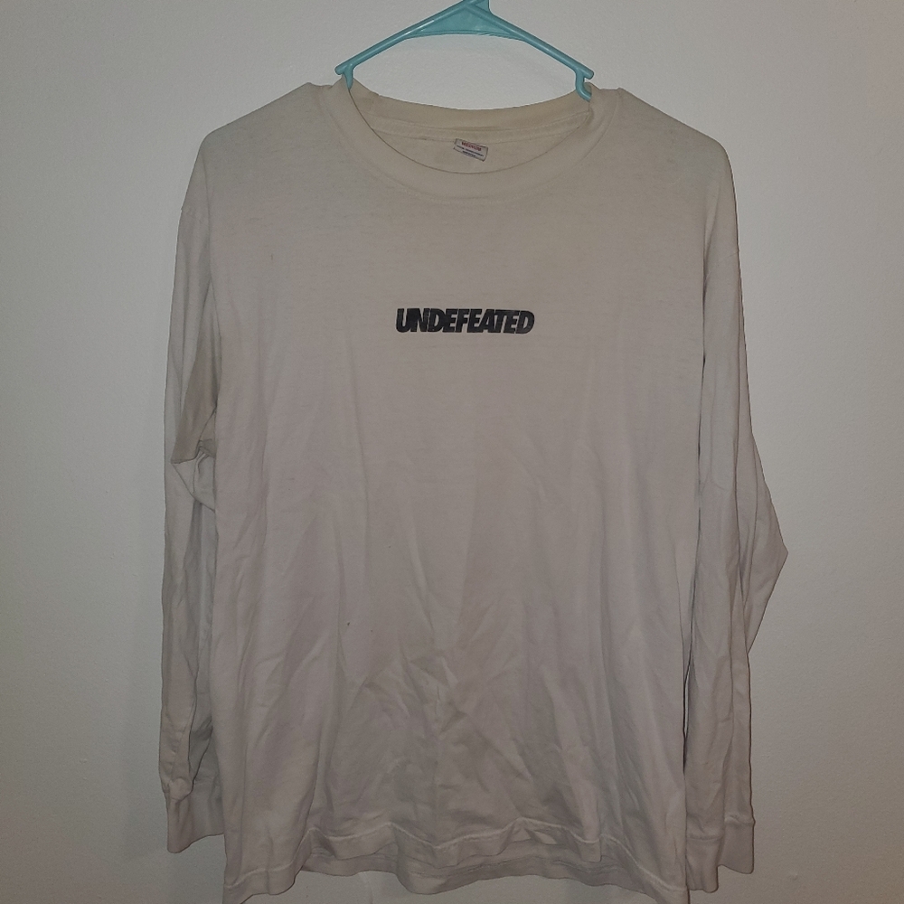 Undefeated Long Sleeve Shirt Size Medium Retro Vintage Streetwear